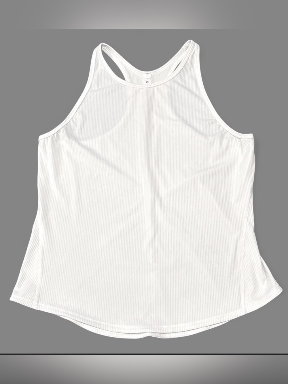 Lululemon Base Pace Ribbed Tank Top White Size 12 New Without Tags